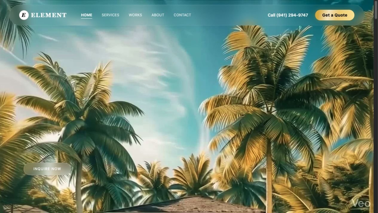 element.trepixel.com home services website design project